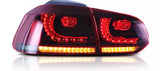 MK6 R taillight with dynamic turn signals